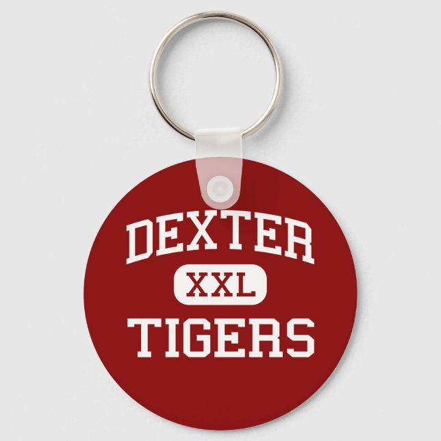 Dexter - Tigers - Mitten School - Dexter Maine Nyckelring (Framsida)