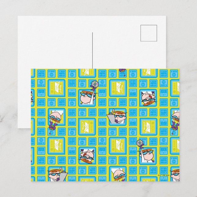 Dexters laboratorieexperiment i Mönster Vykort (Fram/baksida)