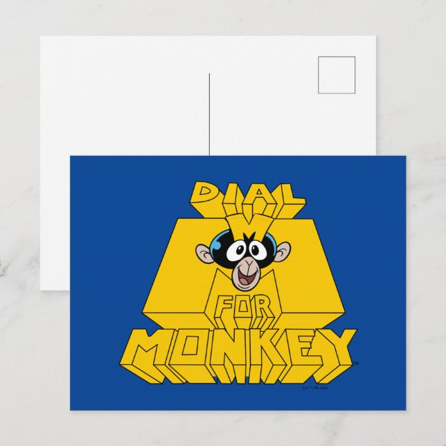 Dexters laboratorium - Dial M för apa Vykort (Fram/baksida)