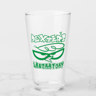 Dexters Laboratory Ansikte Logotyp Glaskopp