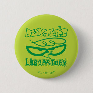 Dexters Laboratory Ansikte Logotyp Knapp