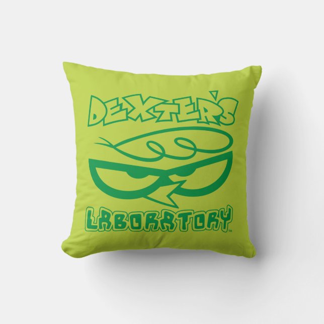 Dexters Laboratory Ansikte Logotyp Kudde (Framsida)