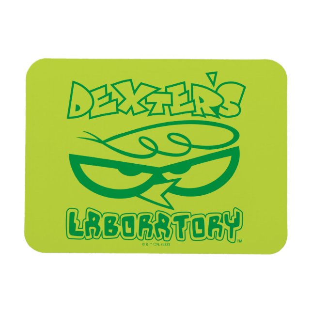 Dexters Laboratory Ansikte Logotyp Magnet (Horisontell)