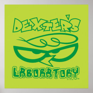 Dexters Laboratory Ansikte Logotyp Poster