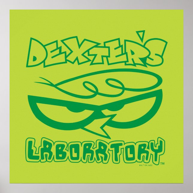Dexters Laboratory Ansikte Logotyp Poster (Framsidan)