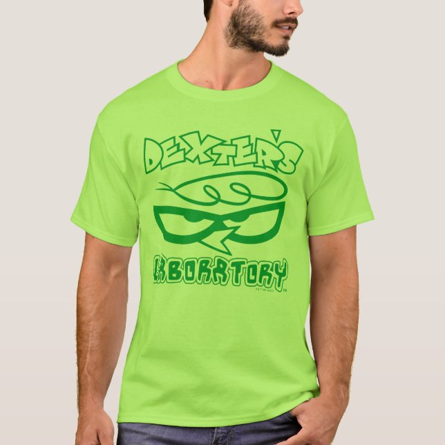 Dexters Laboratory Ansikte Logotyp T Shirt (Framsida)
