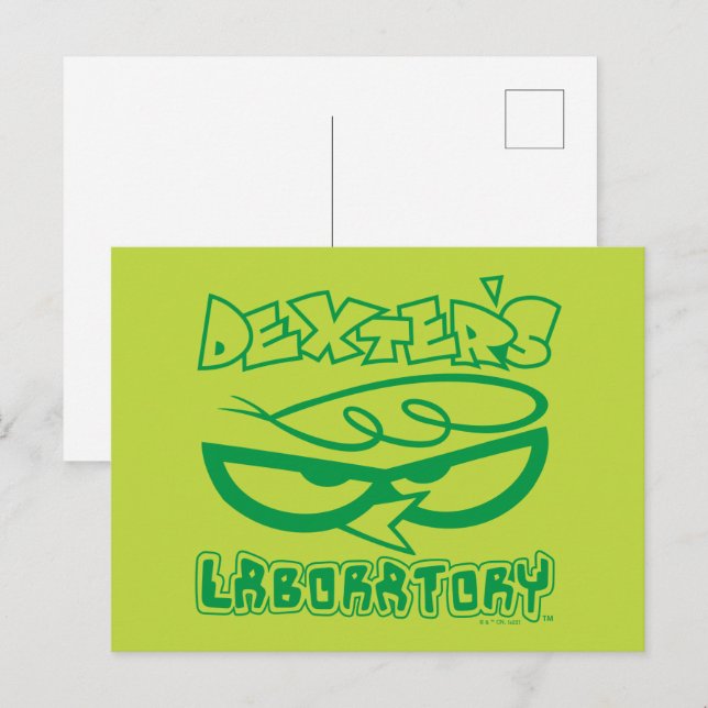 Dexter's Laboratory Face Logo Vykort (Fram/baksida)