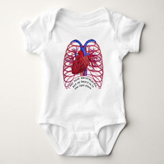 Dextrocardia skämt  t shirt (Framsida)