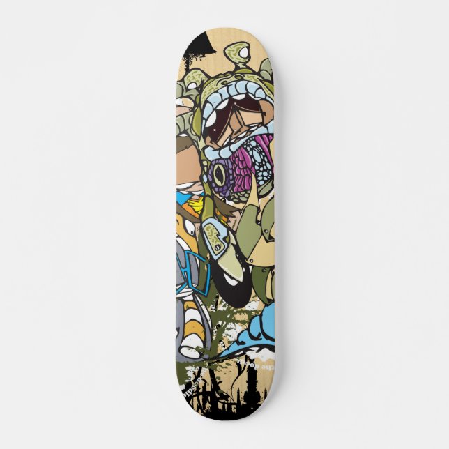 Dezeinswell "följedel 2", old school skateboard bräda 21,6 cm (Framsida)