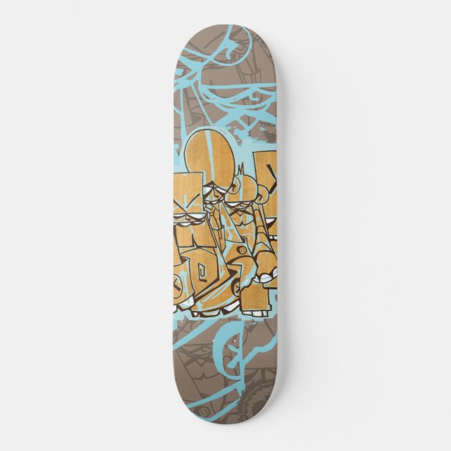 Dezeinswell "skrämselklubb ", skateboard bräda 20,5 cm (Framsida)