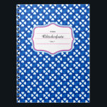 Dezent Bayrisch Anteckningsbok Med Spiral<br><div class="desc">nicht einfach blau weiß,  frische,  dezente,  minimalistische Muster ganz auf Bayern abgestimmt</div>