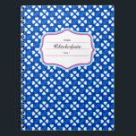 Dezent Bayrisch Anteckningsbok Med Spiral<br><div class="desc">nicht einfach blau weiß,  frische,  dezente,  minimalistische Muster ganz auf Bayern abgestimmt</div>