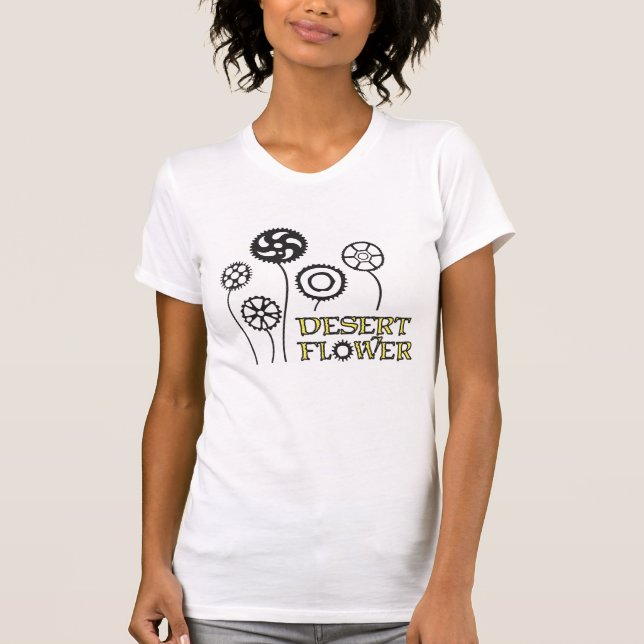 Dezert blomma t shirt (Framsida)