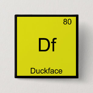 Df - Ankansikte Elementsymbol Meme Rolig Kemi Knapp