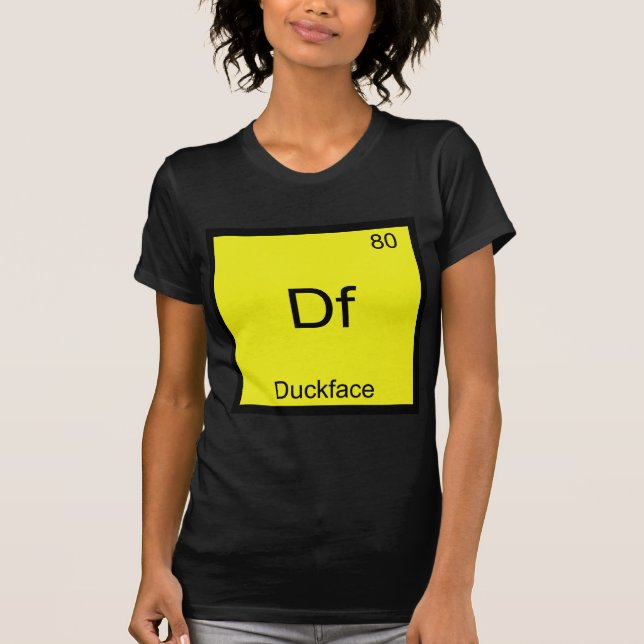 Df - Ankansikte Elementsymbol Meme Rolig Kemi Tee (Framsida)