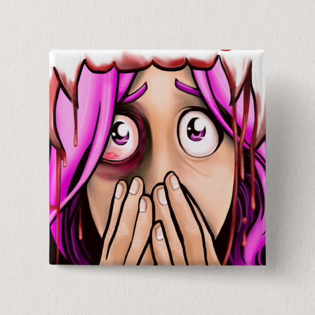 DFD kvadrerar knäppas - gryning Knapp (Framsida)