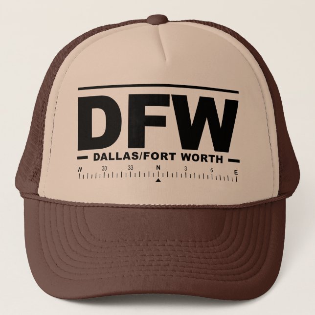 DFW:s flygplats Dallas Fort Worth Internationell Keps (Framsida)