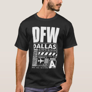 DFW:s flygplats Dallas Fort Worth Internationell T Shirt