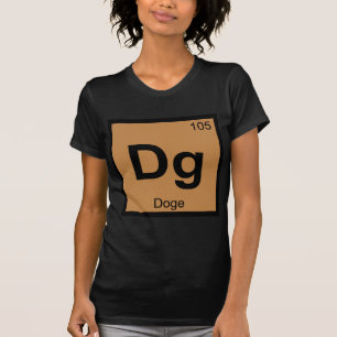 Dg - Doge Meme Kemisk Periodiska Systemets Symbol Tee