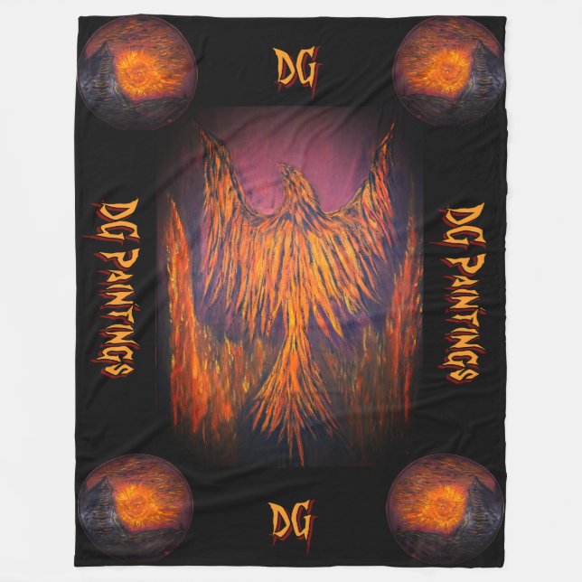 DG Fire Phoenix  Fleecefilt (Framsidan)