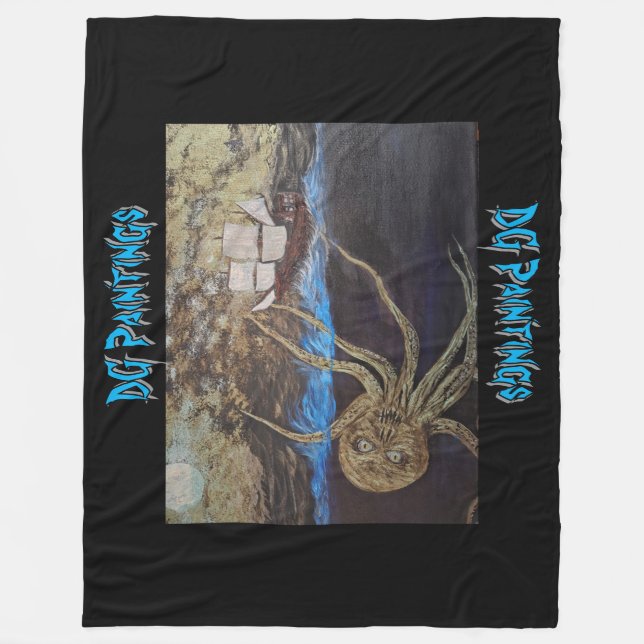 DG Paintings Kraken Fleecefilt (Framsidan)