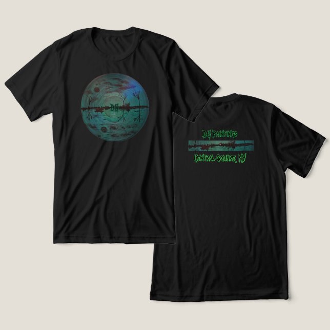 DG Paintings Månsken Kanotutflykt T-Shirt (Design fram och bak)