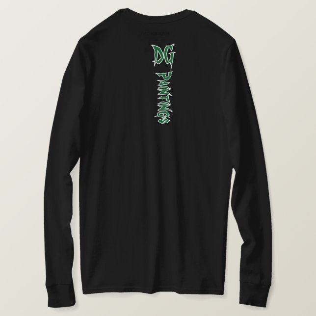 DG Paintings Rising Moon River skjorta V2 T Shirt (Design baksida)