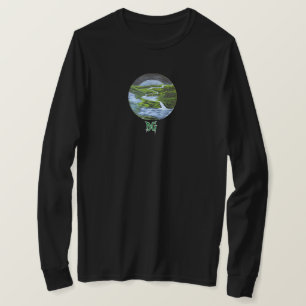DG Paintings Rising Moon River skjorta V3 T Shirt