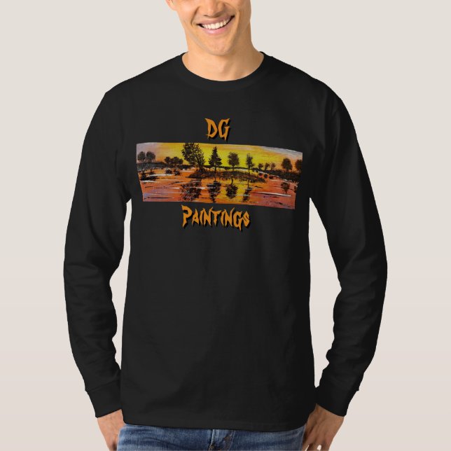 DG Paintings Solnedersreflektioner långärmad (2) T Shirt (Framsida)