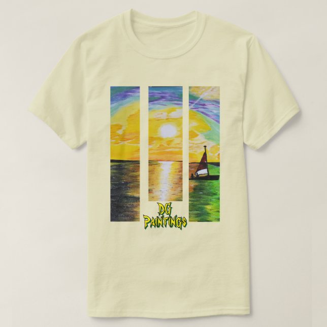 DG Paintings Sunrise Sail T-Shirt V2 (Design framsida)