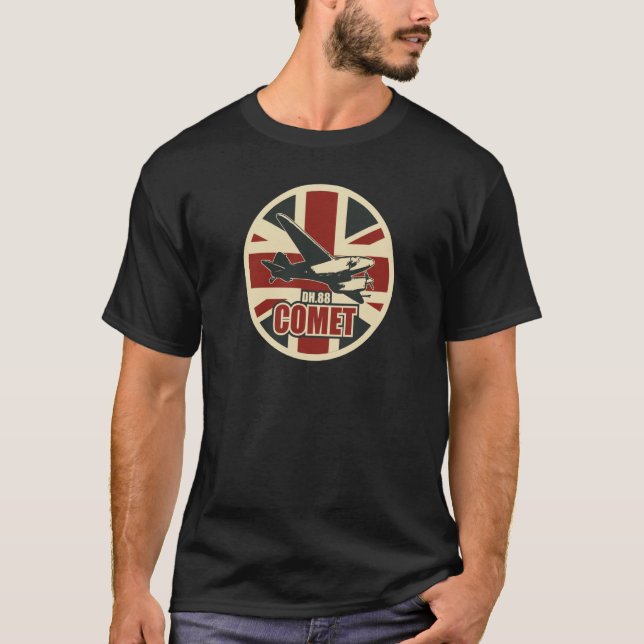DH 88 Comet T Shirt (Framsida)