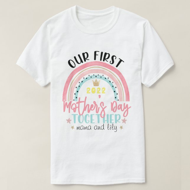 DH Personlig Första Mor-dagen  T Shirt (Design framsida)