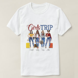 DH Personlig Girls Resa Shirt, Gift för resor T Shirt