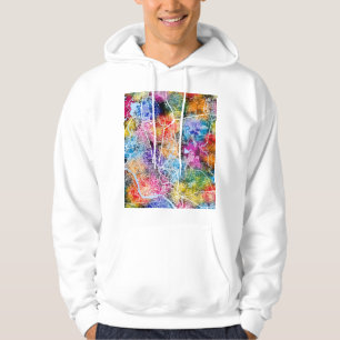 Dhaka Bangladesh stads karta Hoodie