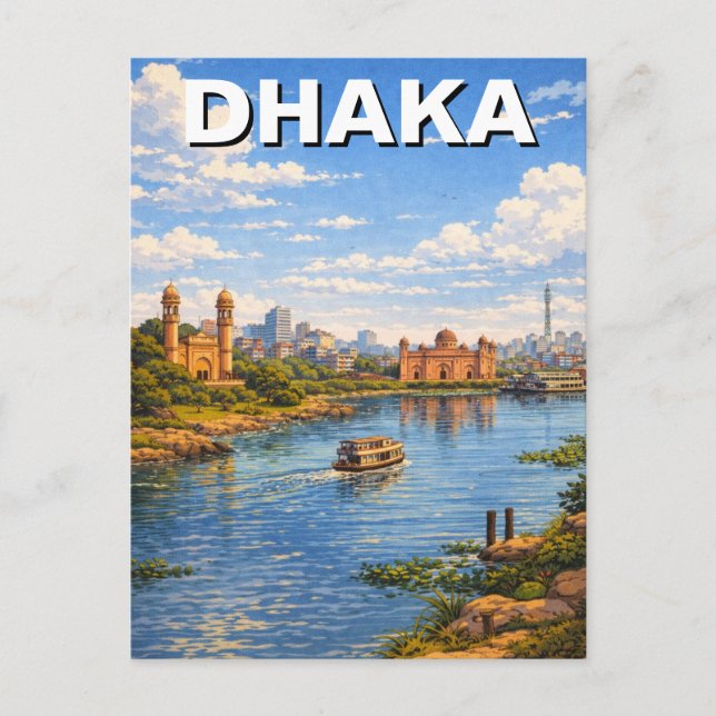 Dhaka Bangladesh Vykort (Framsida)