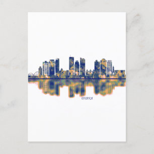 Dhaka Skyline Inbjudan Vykort