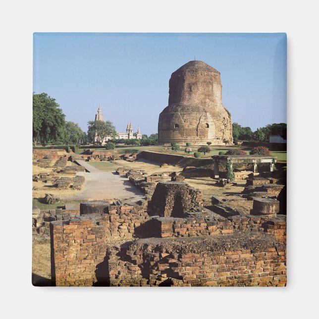 Dhamekh stupa, c.500 AD Magnet (Framsidan)