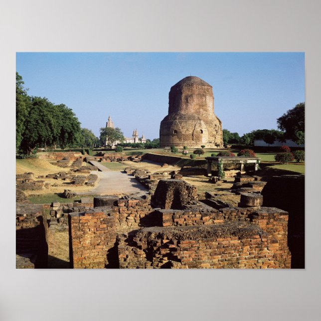 Dhamekh stupa, c.500 AD Poster (Framsidan)