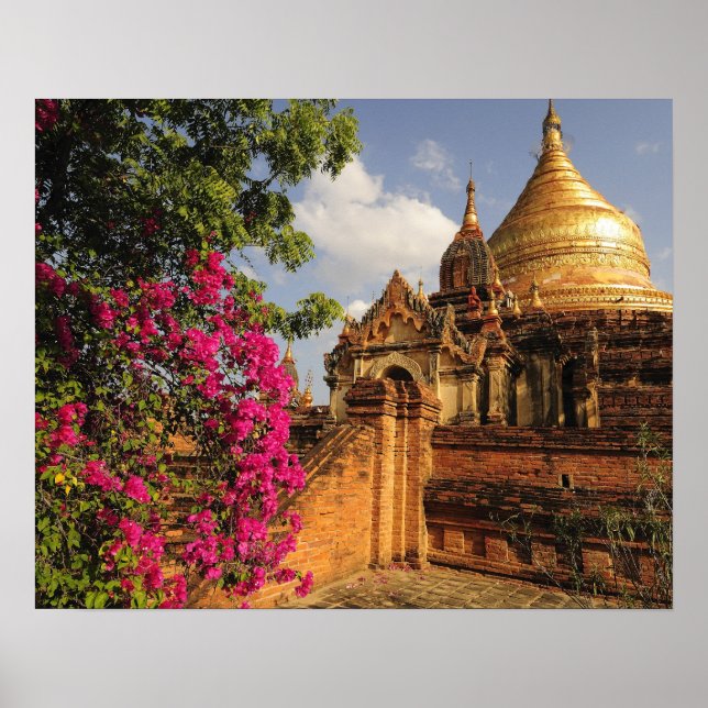 Dhamma Yazaka Pagoda i Bagan (Pagan), Myanmar Poster (Framsidan)