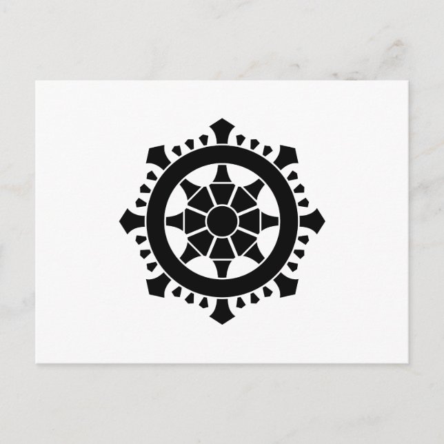 Dharma chakra vykort (Framsida)