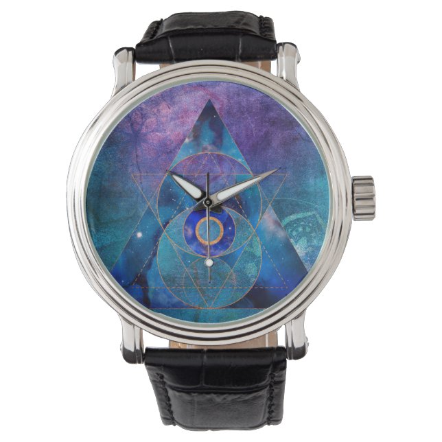 Dharma Helig Geometry Galaxy Triangle Armbandsur (Framsida)