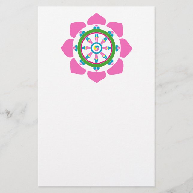 Dharma-hjul Flygblad (Framsidan)