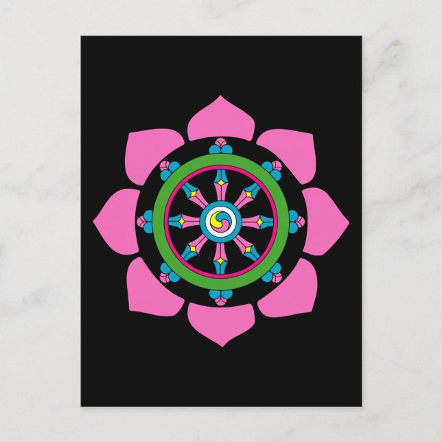 Dharma-hjul Vykort (Framsida)