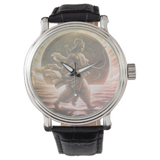 Dharma & Seger: Mytologisk Rama Graverad Konst Armbandsur