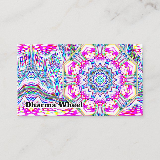 Dharma Wheel (du kan ändra ord) Visitkort (Framsida)
