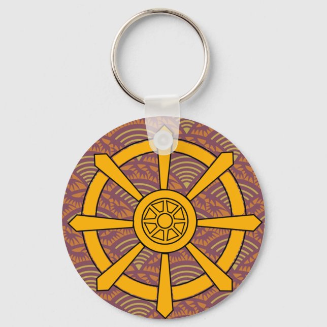 Dharma Wheel Nyckelring (Framsida)
