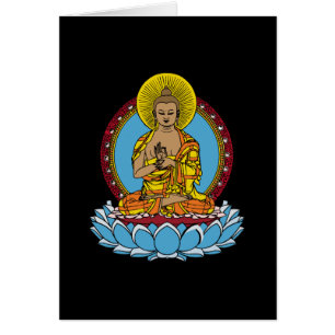 Dharmachakra Buddha Hälsningskort