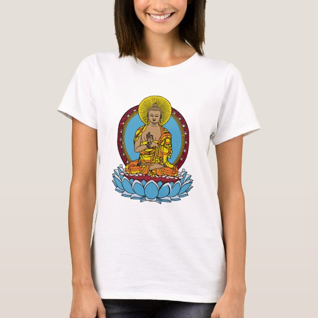Dharmachakra Buddha T Shirt (Framsida)