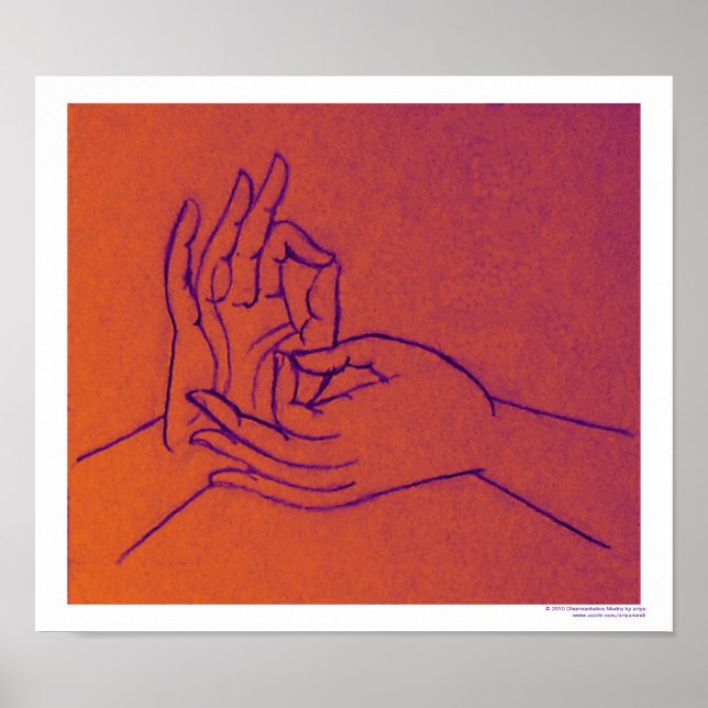 Dharmachakra Mudra Poster (Framsidan)