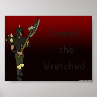 Dharok den eländiga Poster